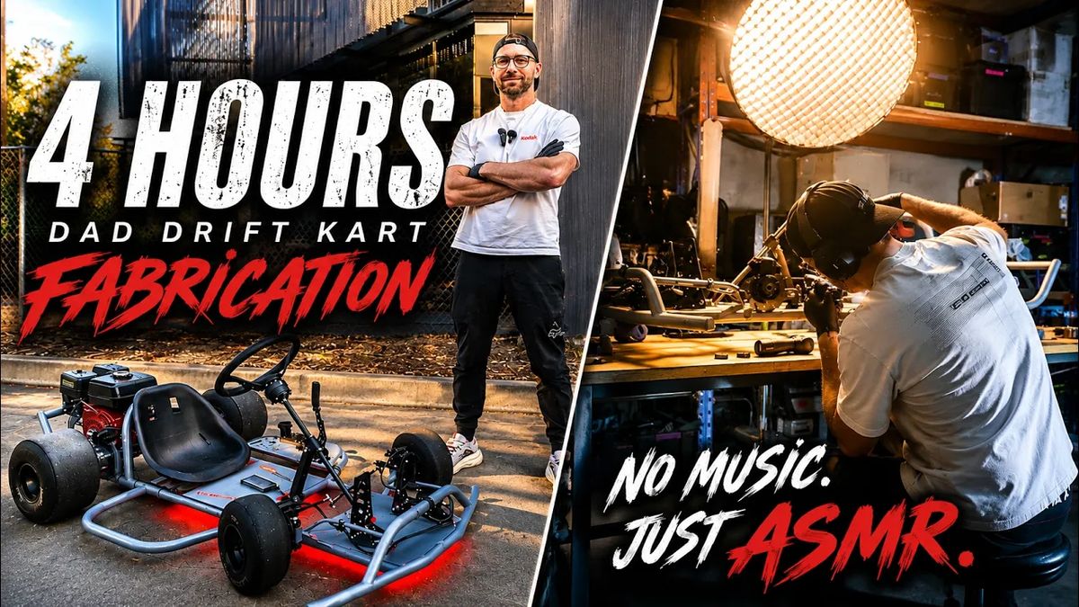 Slow Garage TV, four hours of drift kart fabrication